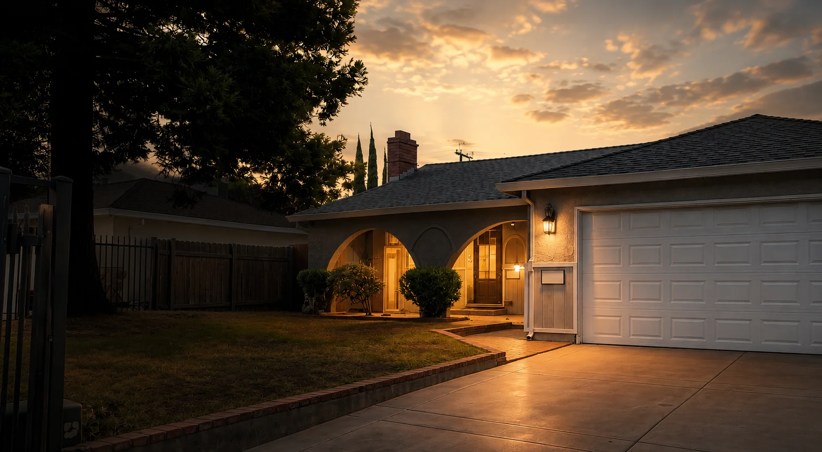 Cyclebreakers Housing exterior at sunset